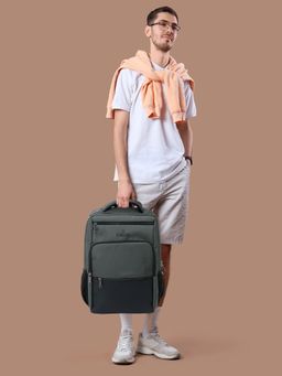 The Clownfish - Grey Solid Nylon Backpack