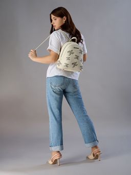 Juicy Couture - White Embellished Pu Backpack