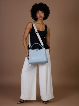 Juicy Couture - Blue Solid Pu Slingbag with Detachable Strap