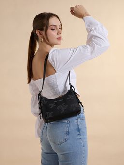 Juicy Couture - Black Embellished Pu Handbag