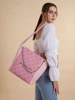 Juicy Couture - Pink Textured Pu Handbag