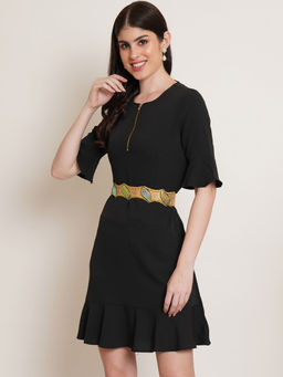 Fabbhue - Women Hand Embroidered Waist Belt -SSFPLBT103