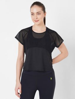 BODD ACTIVE - Core Jet Black Mesh T-Shirts