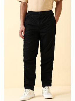 Allen Solly - Black Solid Trackpant