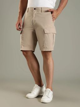 Tommy Hilfiger - Beige Solid Shorts