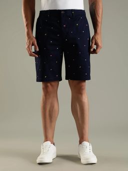 Tommy Hilfiger - Navy Blue Printed Shorts
