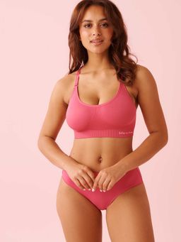 La Vie En Rose - Lightly Lined Lvib Wireless T-Shirt Bra Red