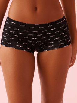 La Vie En Rose - Modal Boyshort Panty Black