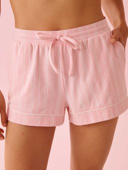 La Vie En Rose - Cotton Pyjama Shorts Pink