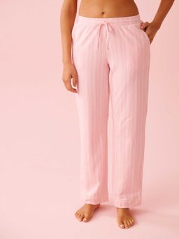 La Vie En Rose - Cotton Pyjama Pants Pink