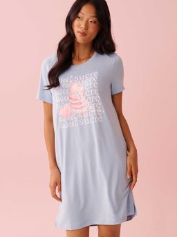 La Vie En Rose - Heart Macaron Print Super Soft Sleepshirt