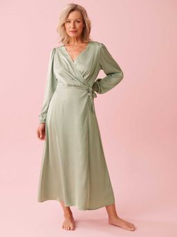 La Vie En Rose - Satin Long Sleeve Nightdress