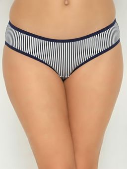Clovia - Womens Cotton Low Waist Printed Bikini Panty White