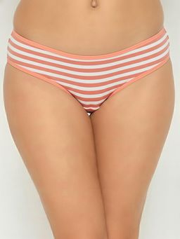Clovia - Womens Cotton Low Waist Printed Bikini Panty Pink