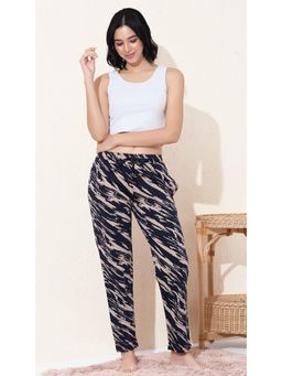 Quira - Womens Pure Cotton Pyjama Navy Blue