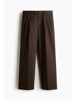 H&M - Men Green Loose Fit Tailored Trousers