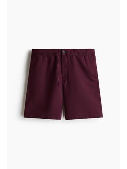 H&M - Men Pink Regular Fit Linen-Blend Shorts