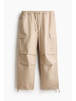 H&M - Men Beige Loose Fit Cargo Pant