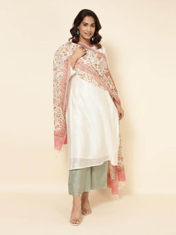 Fabindia - Natural Cotton Floral Printed Dupatta