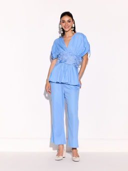 BOHO-CHIC By Sukriti Jain - Amalfi Blue Co-Ord (Set of 2)
