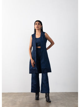 The Burnt Toast - Women Blue Crush Crop Top with Pant