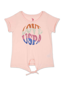 U.S. POLO ASSN. - Tie Up Cotton T-Shirt