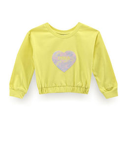 U.S. POLO ASSN. - Girls Graphic Print Round Neck T-Shirt