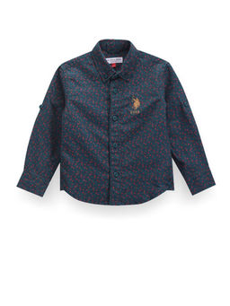 U.S. POLO ASSN. - Boys Print Convertible Sleeve Shirt