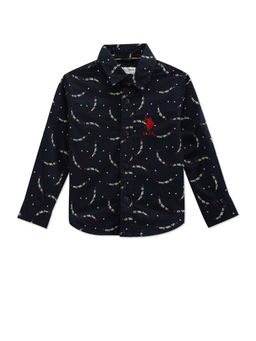 U.S. POLO ASSN. - Boys Brand Print Cotton Shirt