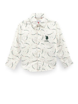 U.S. POLO ASSN. - Boys Brand Print Cotton Shirt
