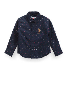 U.S. POLO ASSN. - Boys Print Oxford Shirt
