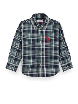 U.S. POLO ASSN. - Boys Tartan Check Oxford Shirt