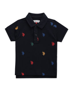 U.S. POLO ASSN. - Boys Brand Print Cotton Polo T-Shirt