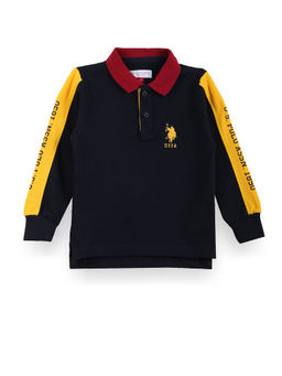 U.S. POLO ASSN. - Boys Brand Print Cotton Polo T-Shirt