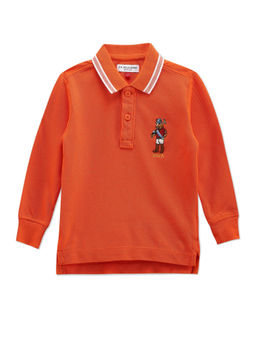 U.S. POLO ASSN. - Boys Mascot Logo Cotton Polo T-Shirt