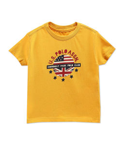 U.S. POLO ASSN. - Boys Cotton Brand Print T-Shirt