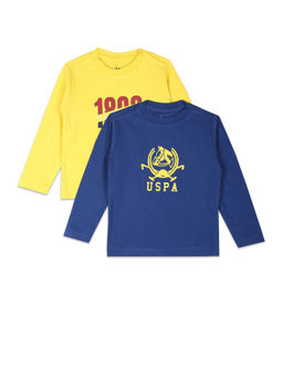 U.S. POLO ASSN. - Round Neck Brand Print T-Shirt (Pack of 2)