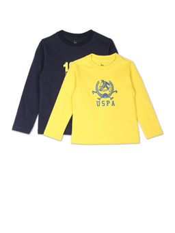 U.S. POLO ASSN. - Round Neck Brand Print T-Shirt (Pack of 2)