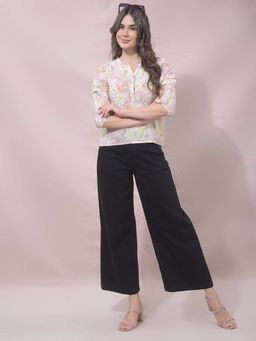 CRIMSOUNE CLUB - Multi-Color Lyocell Blend Floral Top