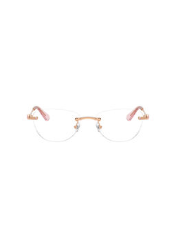 SWAROVSKI - Women Metal Pink Oval Rimless Frame (0SK1035D)-55