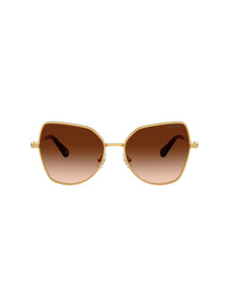 SWAROVSKI - Women Metal Brown Full Rim Butterfly Sunglass (0SK7037)-58