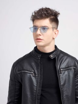 Poppy - Men Metal Blue Butterfly Full Rim Sunglass (PO-5013)-55