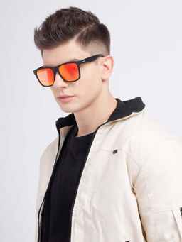 Poppy - Men Plastic Multi-Color Rectangle Full Rim Sunglass (PO-5020)-50