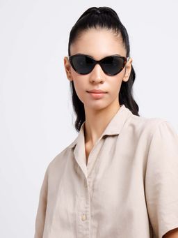 Poppy - Women Plastic Green Cat Eye Full Rim Sunglass (PO-5024)-47