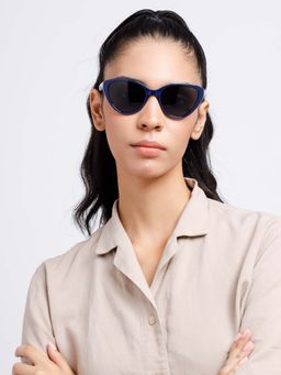 Poppy - Women Plastic Grey Cat Eye Full Rim Sunglass (PO-5024)-47