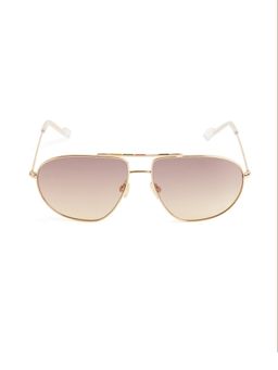 Royal Enfield - Men Metal Brown Aviator Full Rim Sunglass (Re-20022)-61