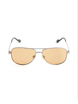 Royal Enfield - Men Metal Orange Aviator Full Rim Sunglass (Re-20025)-59