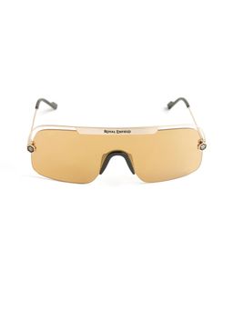 Royal Enfield - Men Metal Brown Shield Rimless Sunglass (Re-20027)-136