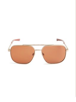 Royal Enfield - Men Metal Orange Navigator Full Rim Sunglass (Re-20028)-60