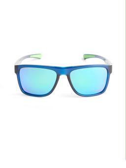 Royal Enfield - Men Tr-90 Blue Square Full Rim Sunglass (Re-20034)-57